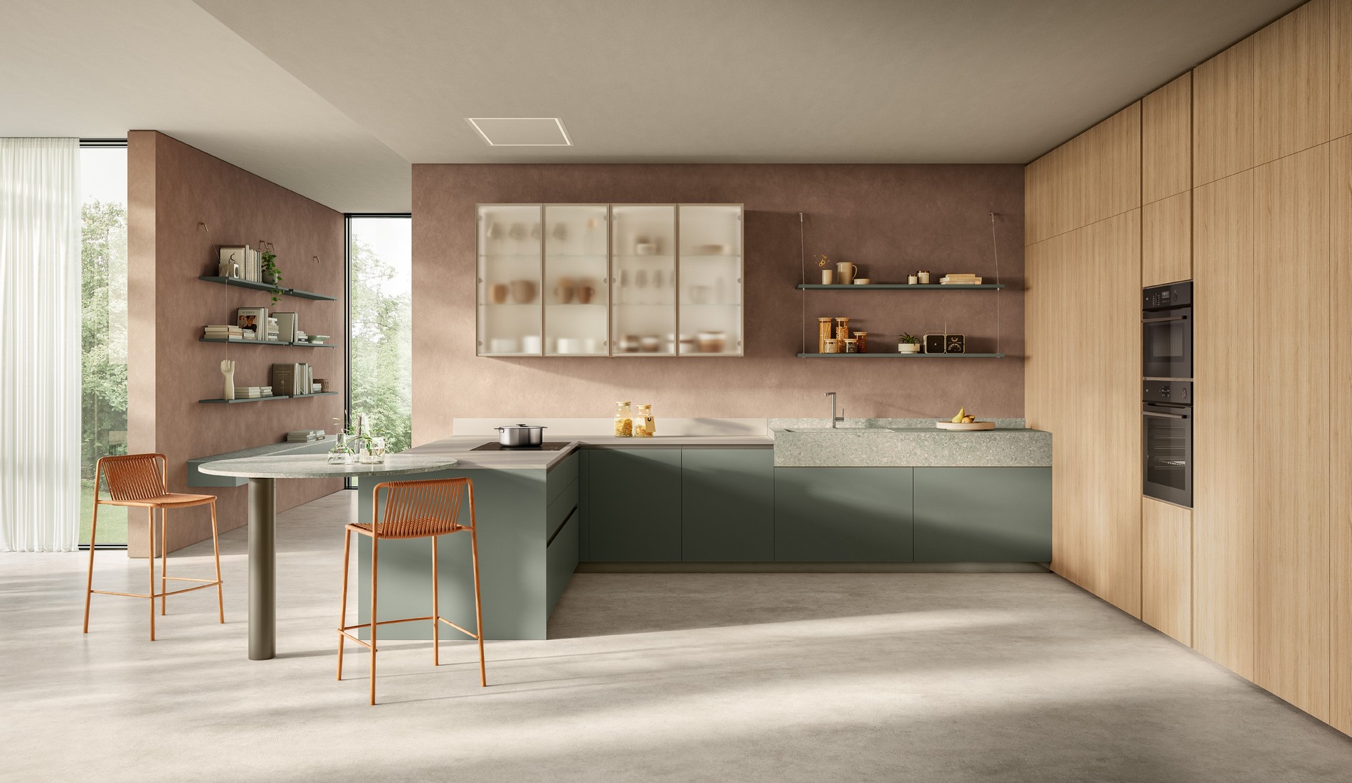 Cucina moderna Scavolini modello Essenza con design contemporaneo – Baggioni Arredamenti