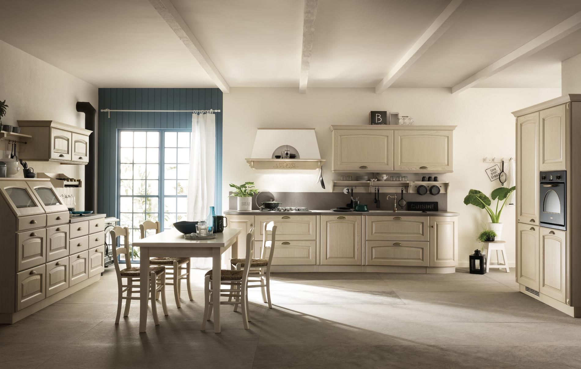 Cucina Madeleine di Scavolini con finiture in legno – Baggioni Arredamenti Reda